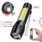 P70 Ultra Bright Flashlight Rechargeable Tactical LED Zoom Light With Built In Battery 1