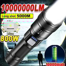 p70 ultra bright flashlight rechargeable tactical led zoom light with built in battery