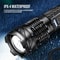 XHP50 LED Flashlight USB Rechargeable Waterproof Zoom Torch With Side Light 10