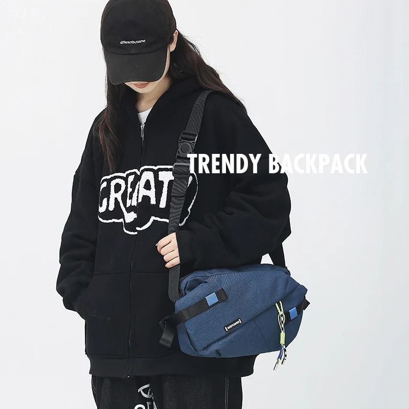 Nylon Waist Pack Unisex Chest Pack Casual Outdoor Crossbody Belt Bag For Travel 8