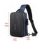 Anti Theft Crossbody Bag Combination Lock Chest Pack USB Charging Mens Travel Sling Bag 9