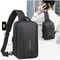 Anti Theft Crossbody Bag Combination Lock Chest Pack USB Charging Mens Travel Sling Bag 0