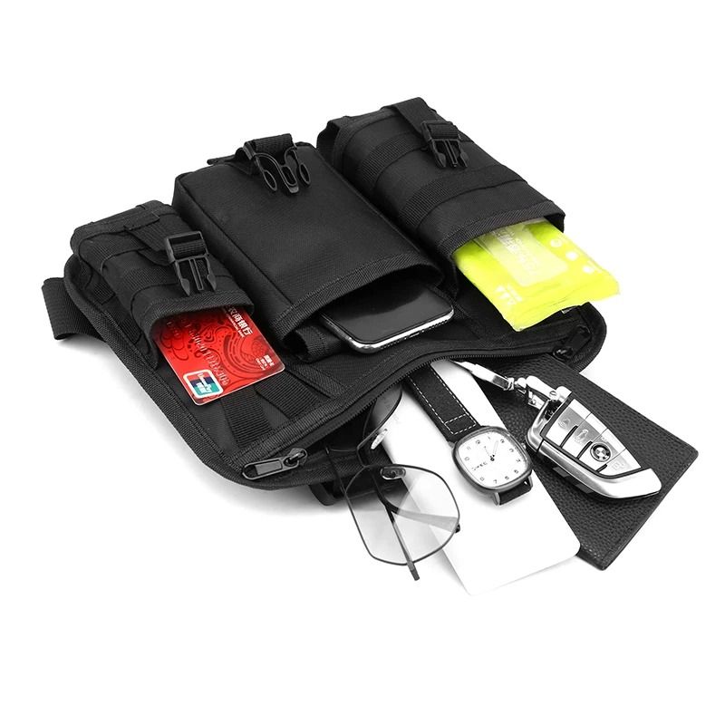 Reflective Chest Rig Bag Tactical Vest Chest Bag Multi Pocket Streetwear Chest Pack 1