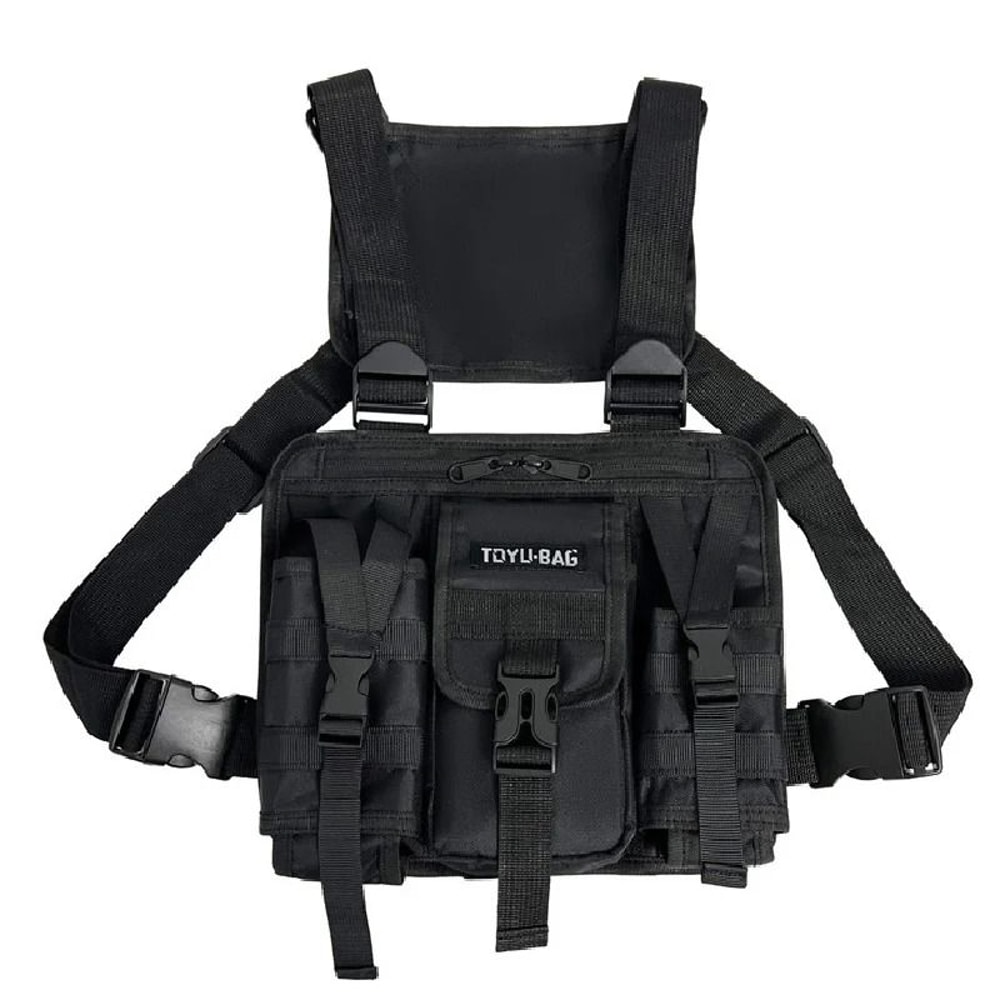 Streetwear Chest Bag Tactical Vest Backpack Unisex Chest Pack Mens Travel Sport Rig 1