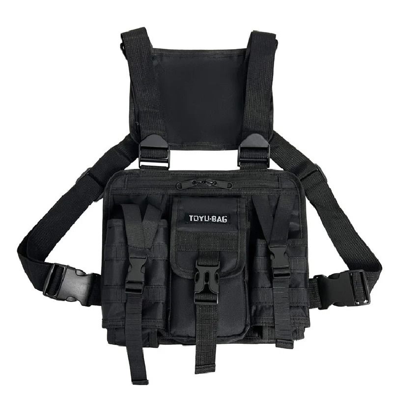 Streetwear Chest Bag Tactical Vest Backpack Unisex Chest Pack Mens Travel Sport Rig 7