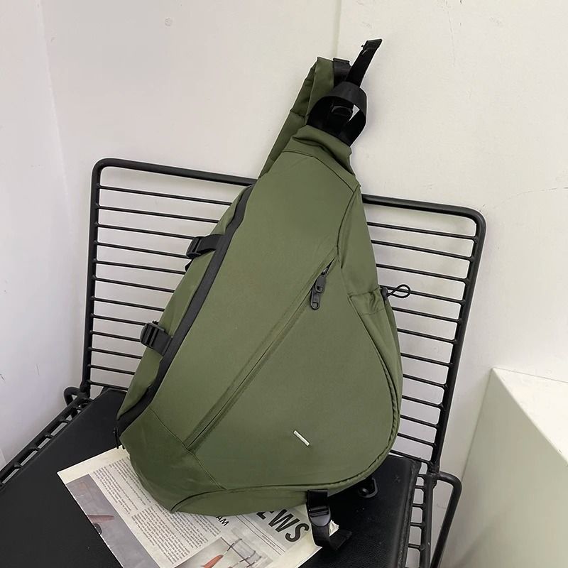 Large Capacity Sling Bag Mens Chest Bag Nylon Crossbody Travel Shoulder Student Backpack 3