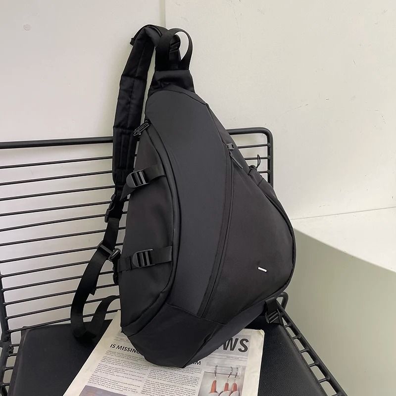 Large Capacity Sling Bag Mens Chest Bag Nylon Crossbody Travel Shoulder Student Backpack 5