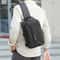 Anti Theft Crossbody Bag For Men Oxford Chest Sling With USB Charging Port And Lock 8
