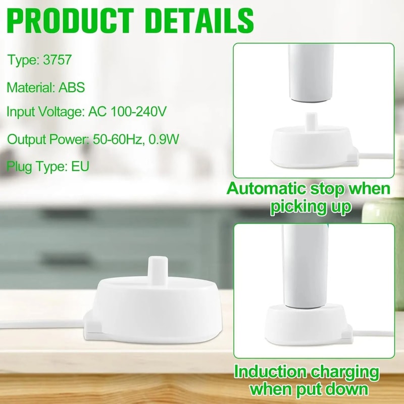 LISI Replacement Oral B IO Charger Base Waterproof Inductive Charging Stand 4