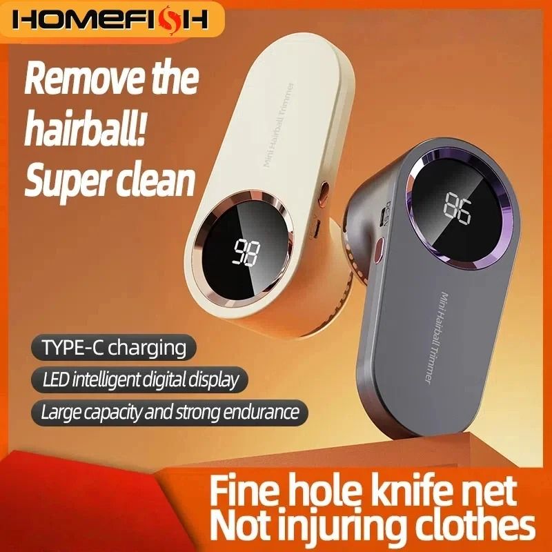 HOMEFISH USB Rechargeable Lint Remover Fabric Shaver For Clothes And Upholstery 10