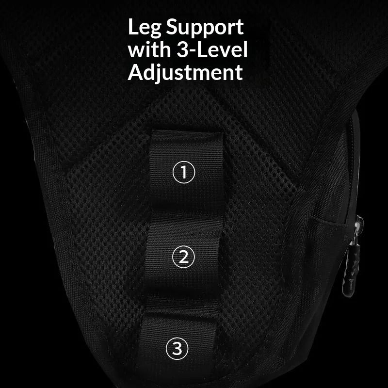 HOMEFISH Hard Shell Motorcycle Leg Bag With Phone Holder Waist Pouch 5