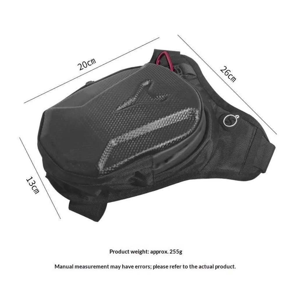 HOMEFISH Hard Shell Motorcycle Leg Bag With Phone Holder Waist Pouch 1