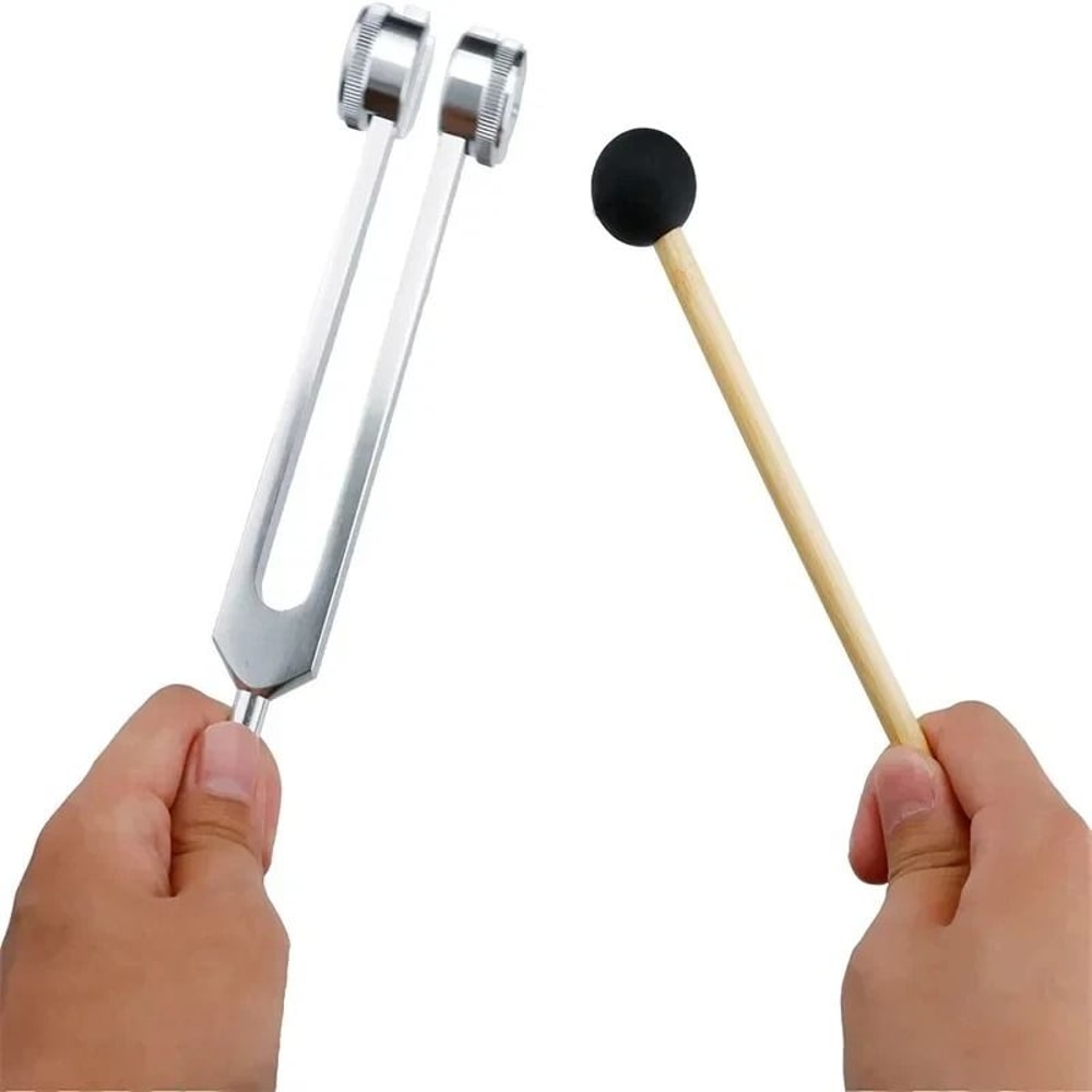Weighted 128Hz Bio Acoustic Tuning Fork Sound Therapy Tool For Relaxation And Pressure Relief 6