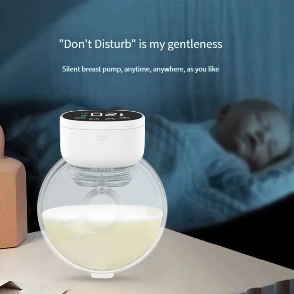 Portable Wearable Breast Pump Hands Free Electric Breast Milk Collector Silent Comfort BPA Free 5