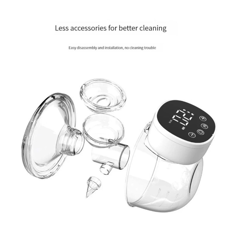Portable Wearable Breast Pump Hands Free Electric Breast Milk Collector Silent Comfort BPA Free 8