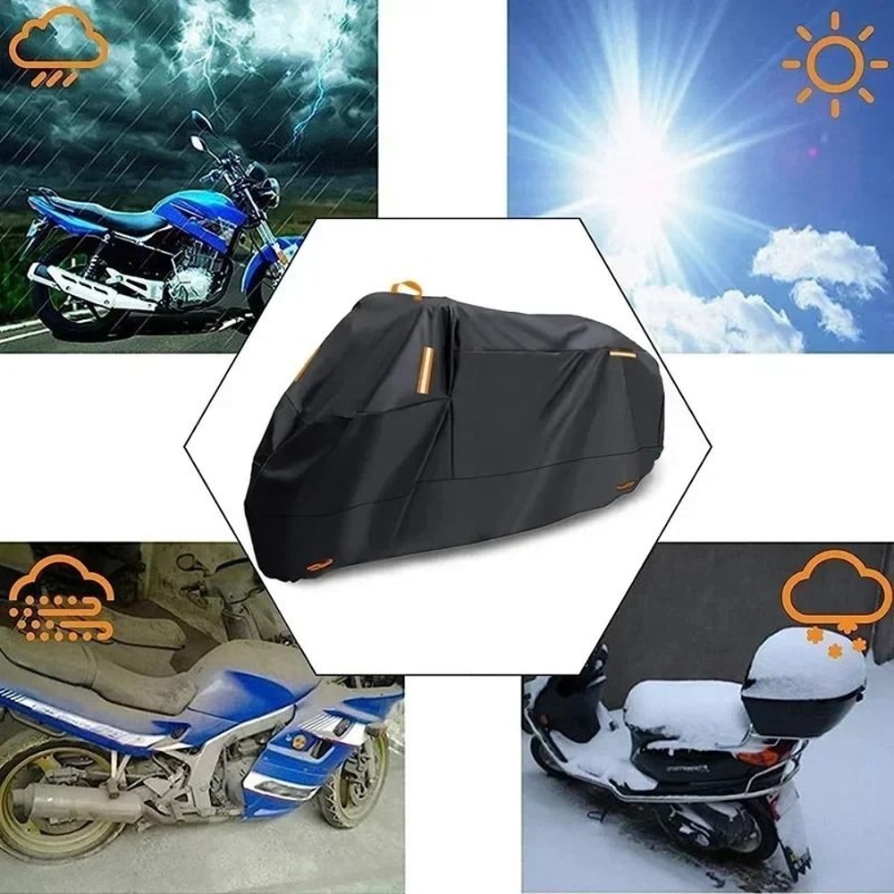 Thickened Waterproof Motorcycle Cover Outdoor UV Protective Polyester Cover For Motorcycle And Scoo 4