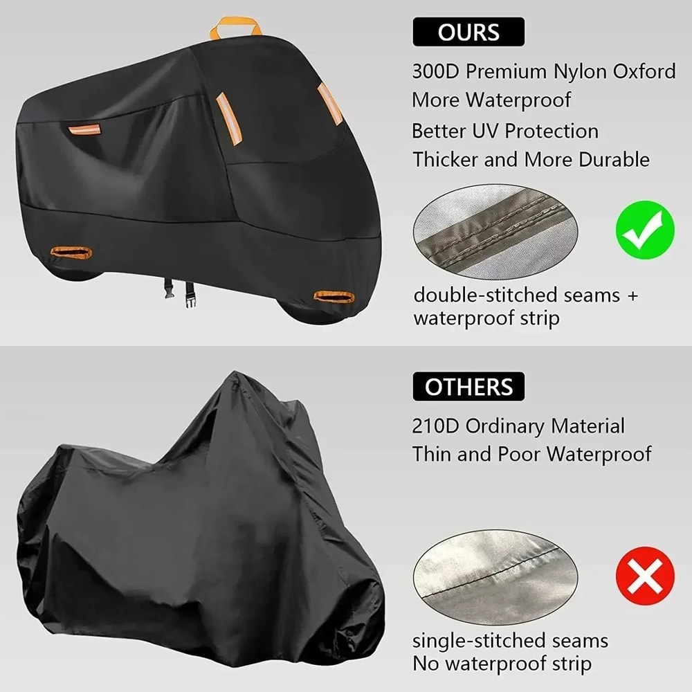 Thickened Waterproof Motorcycle Cover Outdoor UV Protective Polyester Cover For Motorcycle And Scoo 5