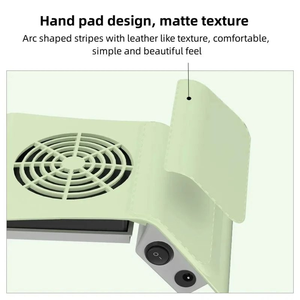 80W Nail Dust Collector Nail Vacuum Cleaner With Dual Fans Manicure Dust Extractor Machine 6