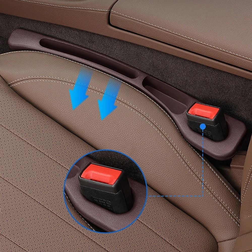 HOMEFISH 2pcs Car Seat Gap Filler Seat Gap Stopper Interior Trim Accessories For Most Vehicles 5