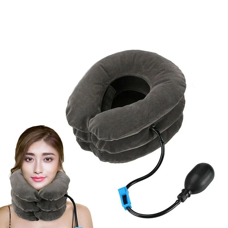 Comfort Fit Inflatable Neck Stretcher Cervical Traction Brace Neck Support Collar For Posture 4