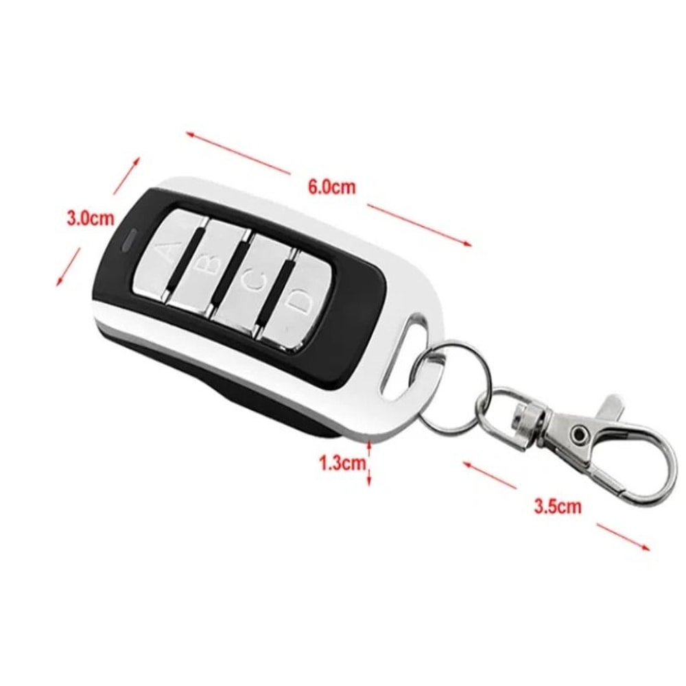 3 Pcs 433mhz Garage Remote Wireless Gate Control Key Fob Transmitter For Shutter And Garage Doors 3