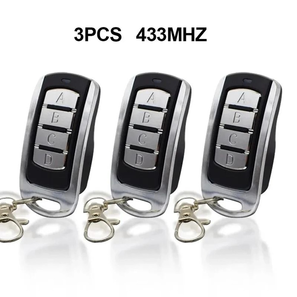 3 Pcs 433mhz Garage Remote Wireless Gate Control Key Fob Transmitter For Shutter And Garage Doors 0