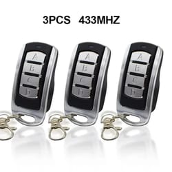 3 pcs 433mhz garage remote wireless gate control key fob transmitter for shutter and garage doors