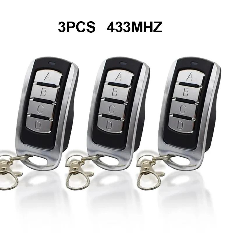 3 Pcs 433mhz Garage Remote Wireless Gate Control Key Fob Transmitter For Shutter And Garage Doors 0