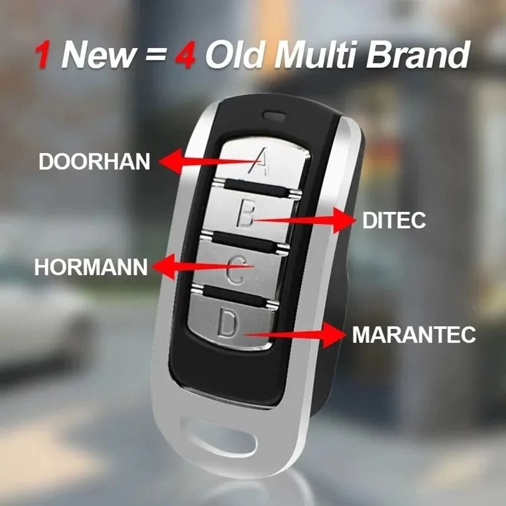 3 Pcs 433mhz Garage Remote Wireless Gate Control Key Fob Transmitter For Shutter And Garage Doors 5