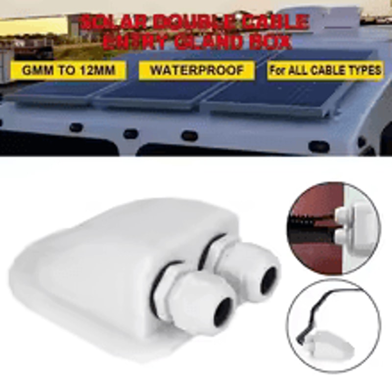 Waterproof Solar Junction Box Roof Wire Entry Box Single Hole Cable Entry Gland For Solar Panel Cab 5