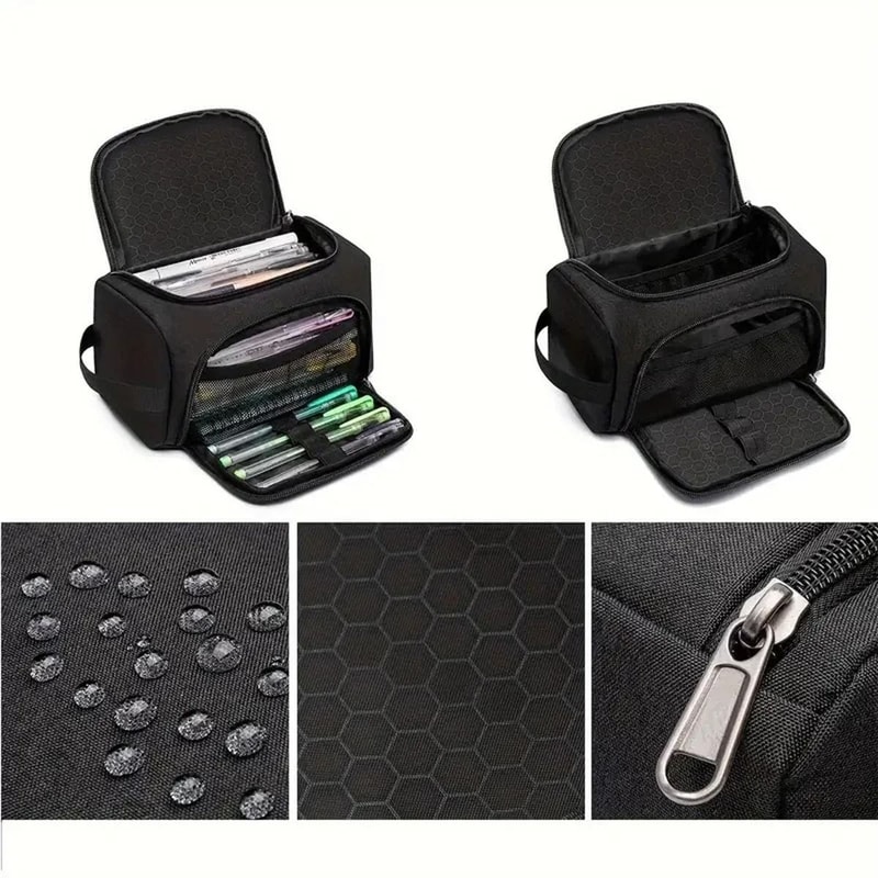 Extra Large Pencil Case Durable Polyester Multi Purpose Organizer Pouch For School Supplies And Mak 11