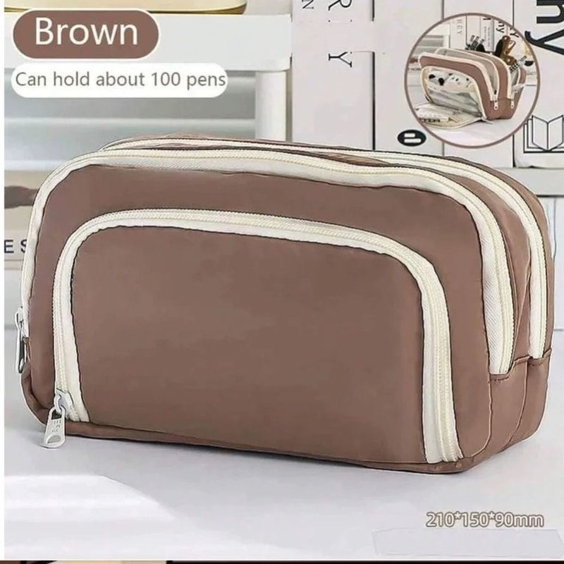 Kawaii Pencil Case Large Capacity Pen Bag Multilayer Korean Style School Stationery Organizer 6