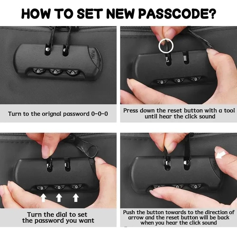 High Capacity Document Organizer Bag Lockable Oxford Passport Holder Multi Layer A4 File Storage Ca 14