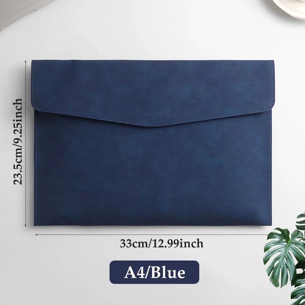 Ultra Large A4 File Bag Waterproof Leather Document Folder Large Capacity Business File Organizer 6