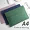 Ultra Large A4 File Bag Waterproof Leather Document Folder Large Capacity Business File Organizer 0