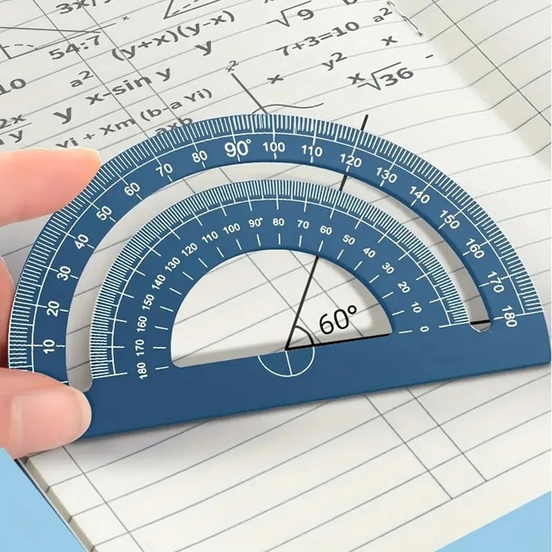 Metal Drafting Set 4 Piece Ruler Measurement Set With Storage Box For Students And Office Use 11