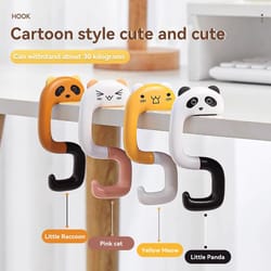 kawaii portable bag hook animal table handbag hanger desk purse holder travel organizer