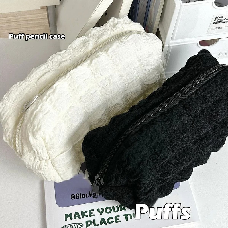 Kawaii Pencil Case Cute Korean Pen Pouch Cosmetic Bag For School Office And Students 0