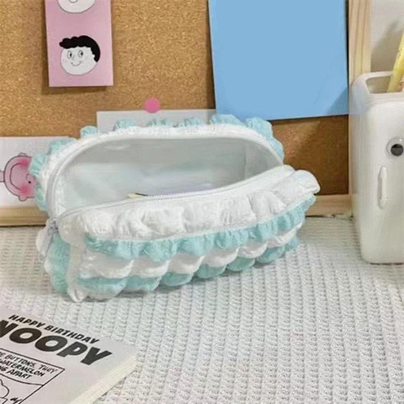 Kawaii Pencil Case Cute Korean Pen Pouch Cosmetic Bag For School Office And Students 9