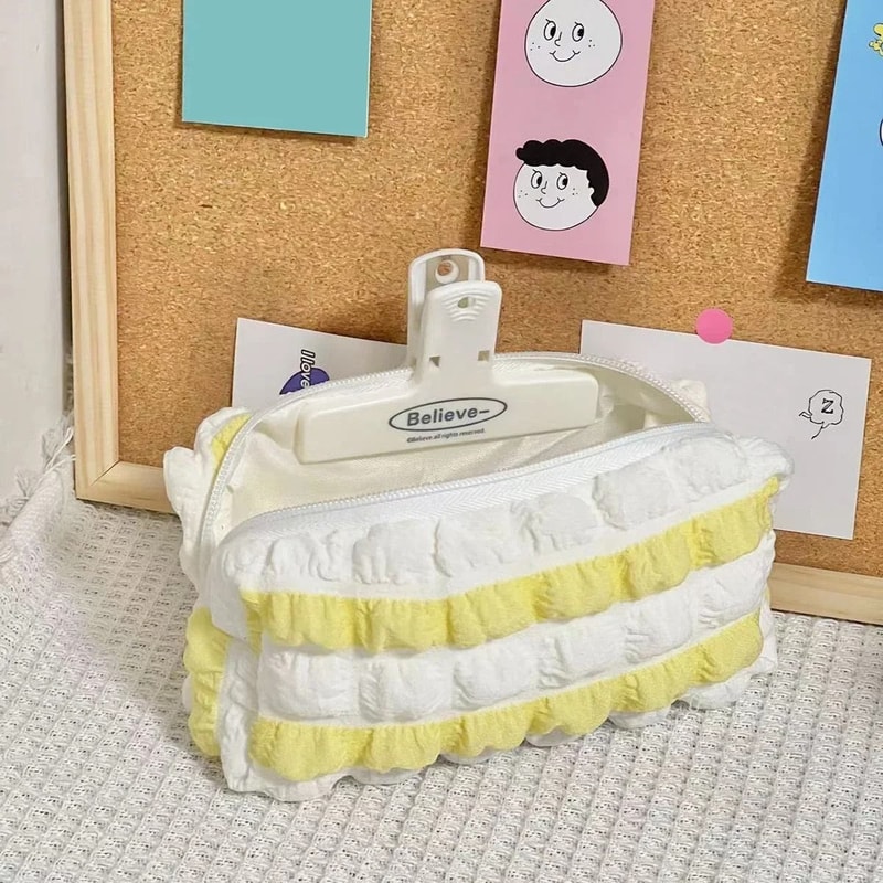Kawaii Pencil Case Cute Korean Pen Pouch Cosmetic Bag For School Office And Students 10