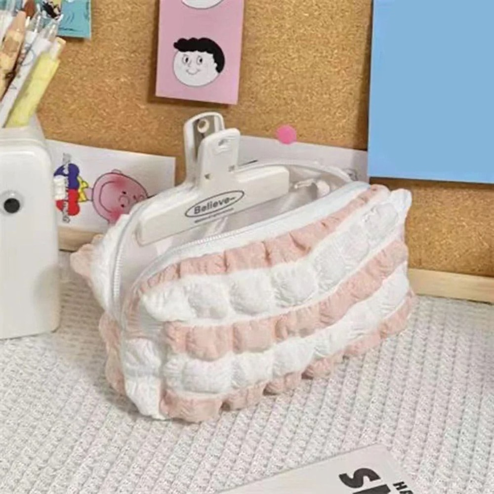 Kawaii Pencil Case Cute Korean Pen Pouch Cosmetic Bag For School Office And Students 7