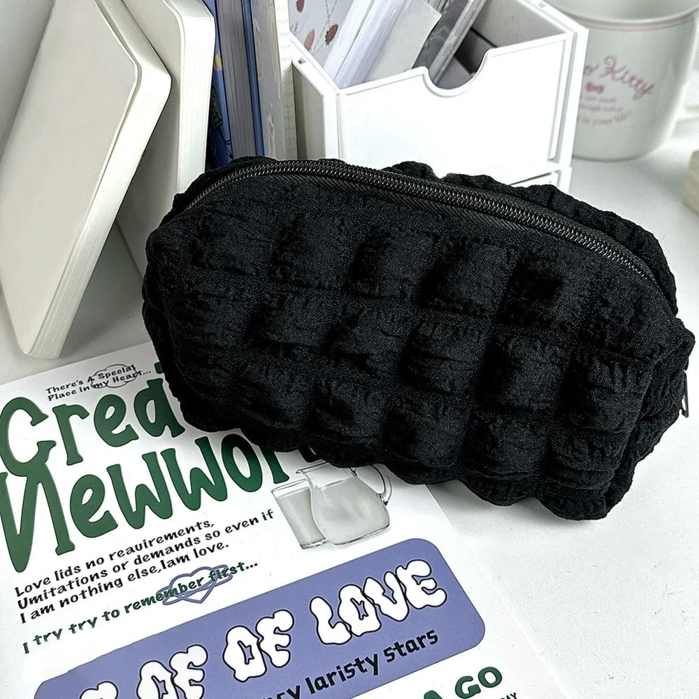 Kawaii Pencil Case Cute Korean Pen Pouch Cosmetic Bag For School Office And Students 3