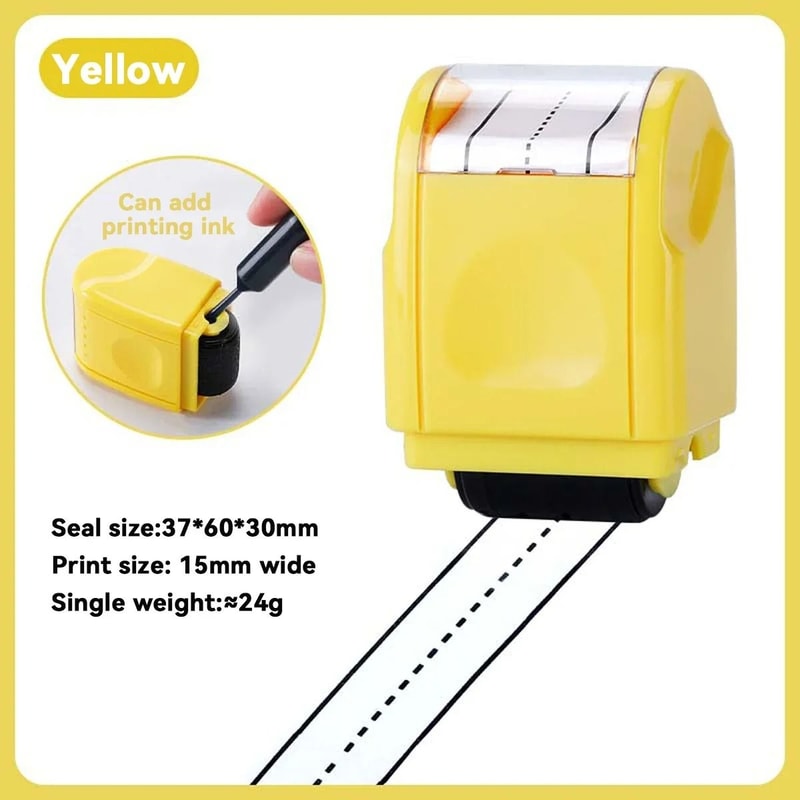 English Roller Stamp Kawaii Handwriting Practice Seal Writing Guide Tool For Kids And Teachers 3