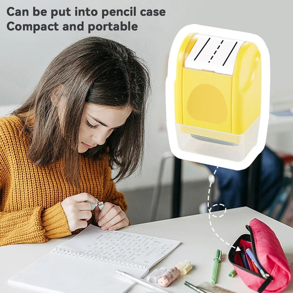 English Roller Stamp Kawaii Handwriting Practice Seal Writing Guide Tool For Kids And Teachers 8