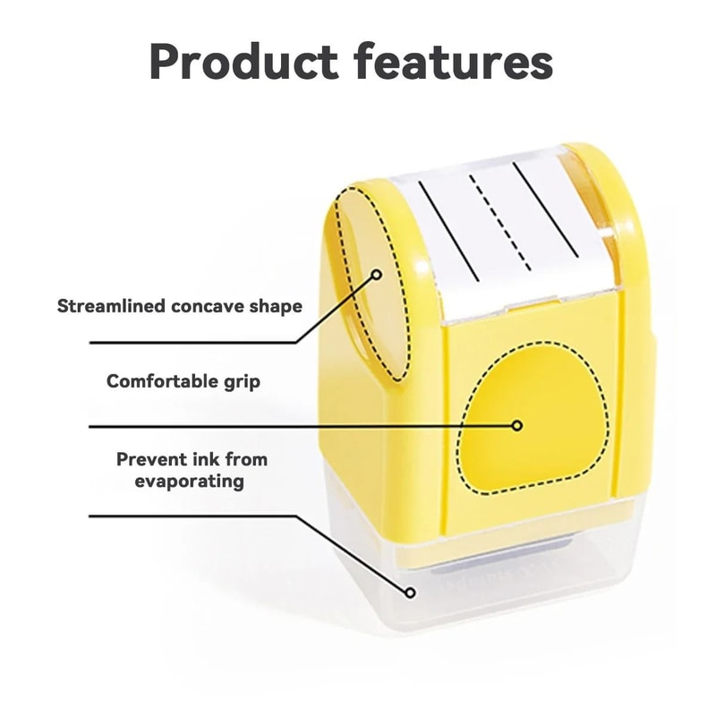 English Roller Stamp Kawaii Handwriting Practice Seal Writing Guide Tool For Kids And Teachers 10