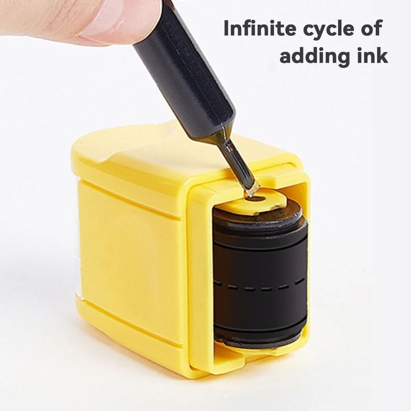 English Roller Stamp Kawaii Handwriting Practice Seal Writing Guide Tool For Kids And Teachers 12