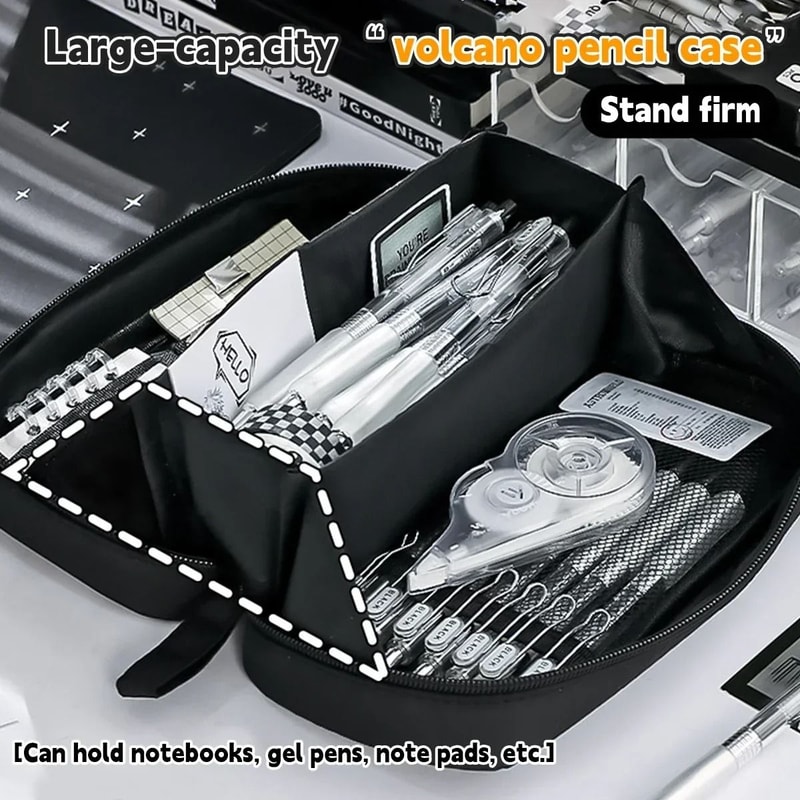 INS Style Pencil Case Kawaii Large Capacity Student Stationery Organizer Korean Pencil Bag 9