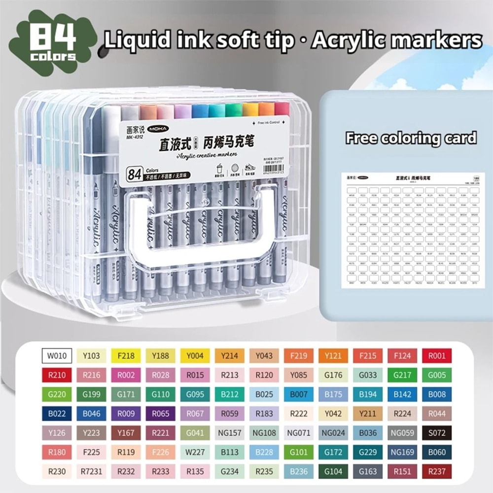 Acrylic Paint Markers Set Soft Tip Paint Pens 12 To 120 Colors For Artists And Beginners 6