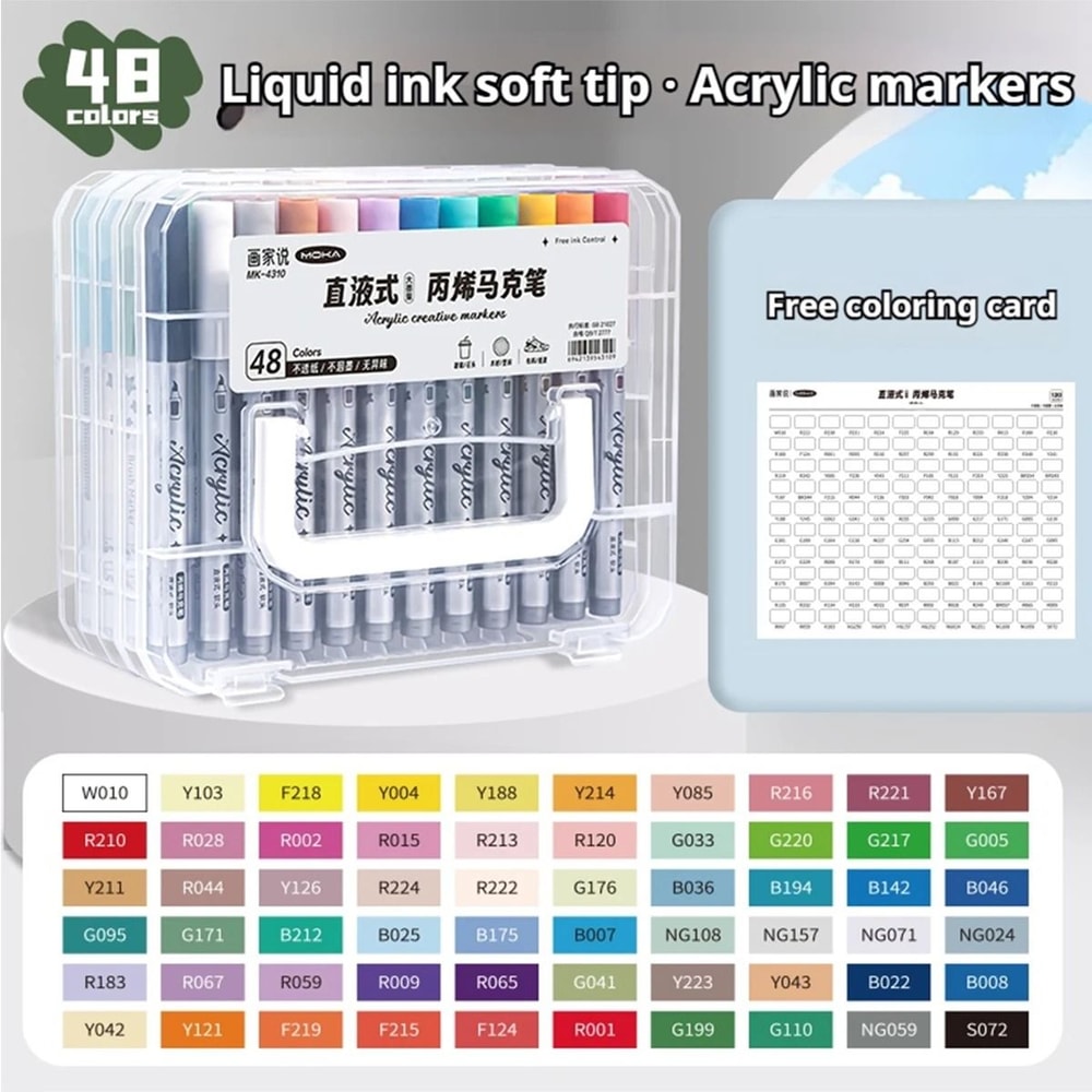 Acrylic Paint Markers Set Soft Tip Paint Pens 12 To 120 Colors For Artists And Beginners 4