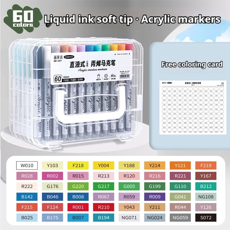 Acrylic Paint Markers Set Soft Tip Paint Pens 12 To 120 Colors For Artists And Beginners 5